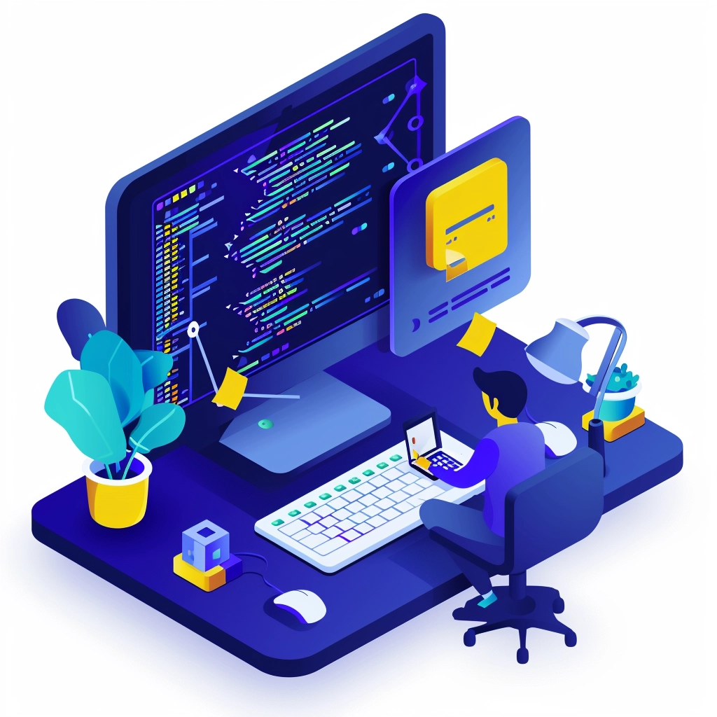 Web design UI/UX interface on a computer screen, representing Web Design